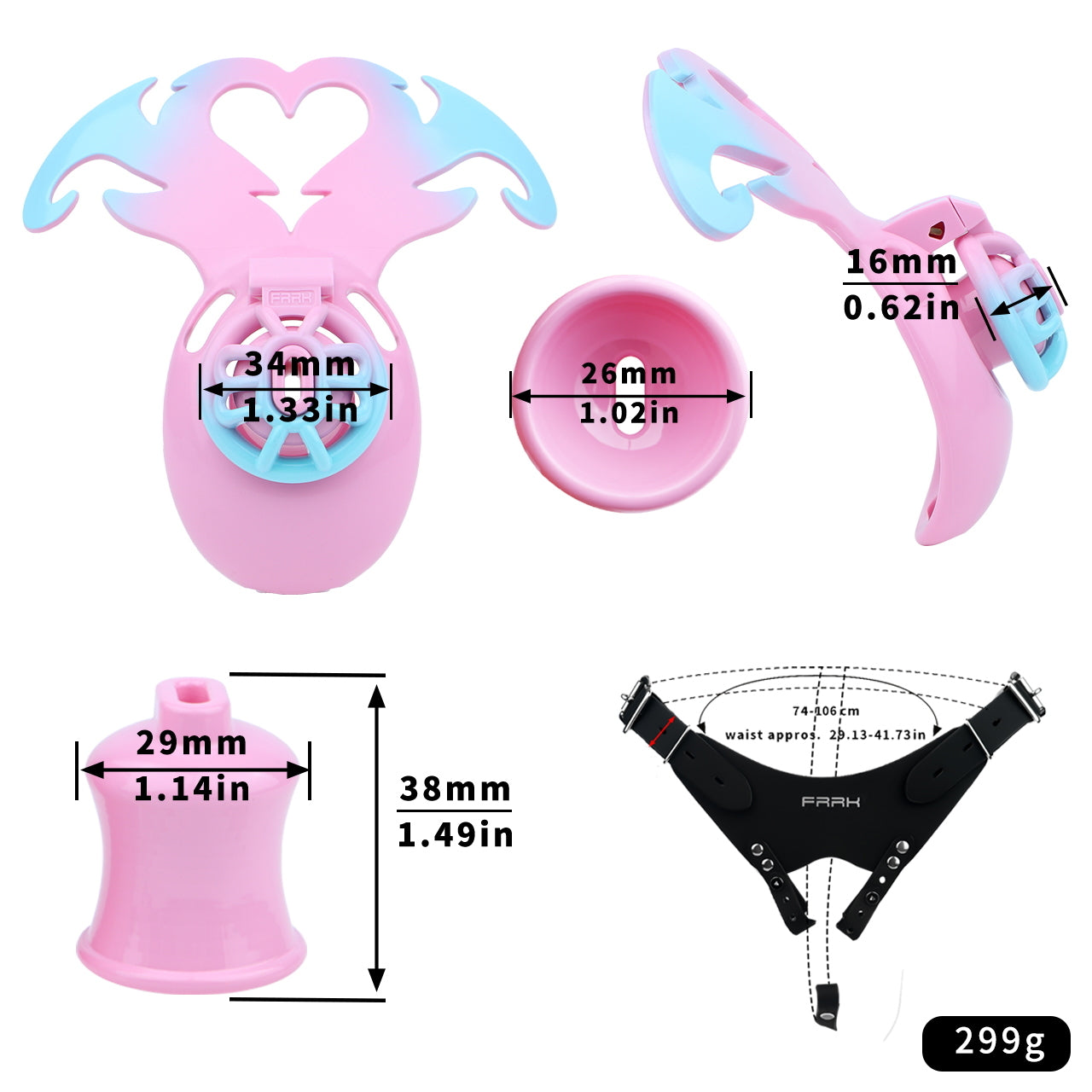 Mini Demon Negative Chastity Cage