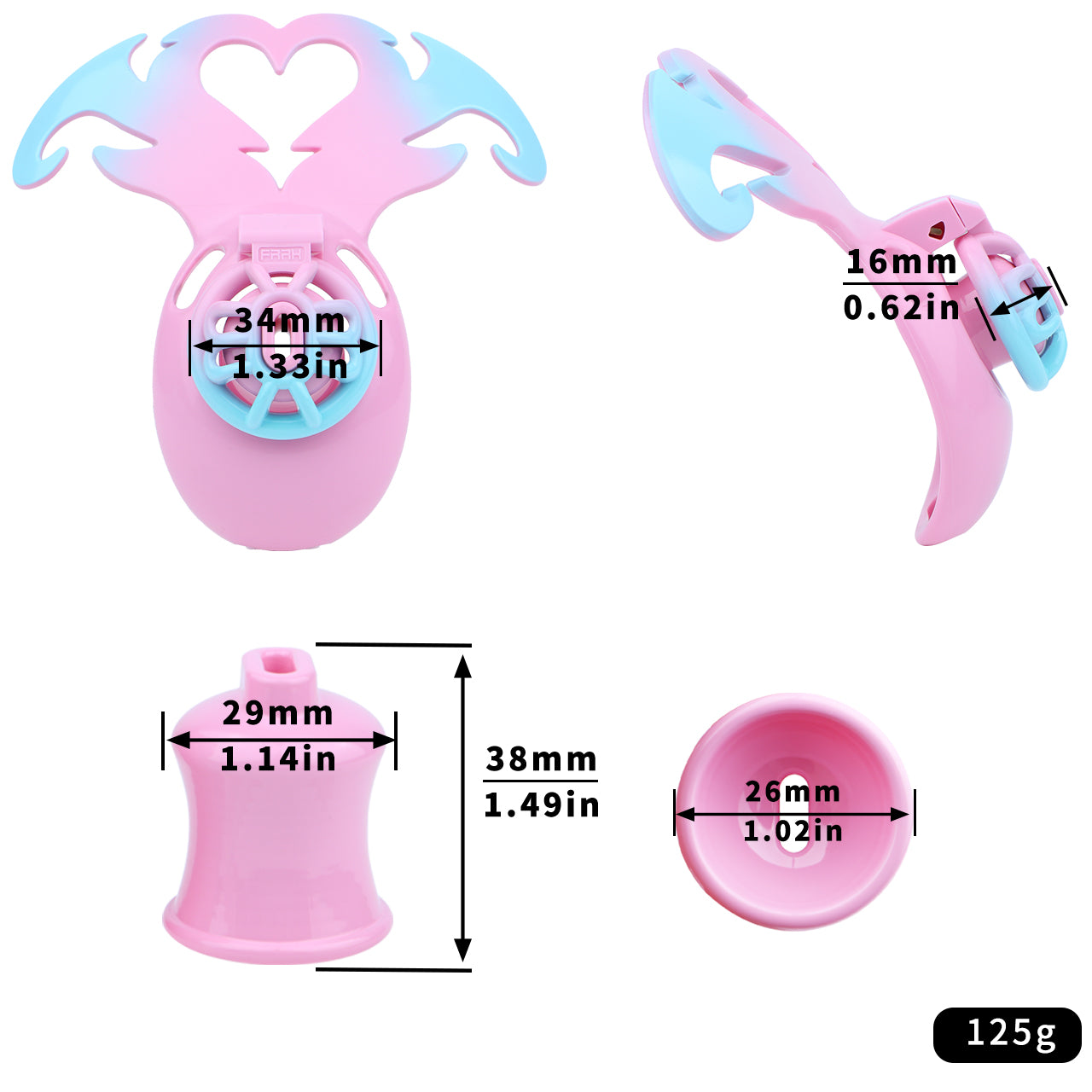 Mini Demon Negative Chastity Cage