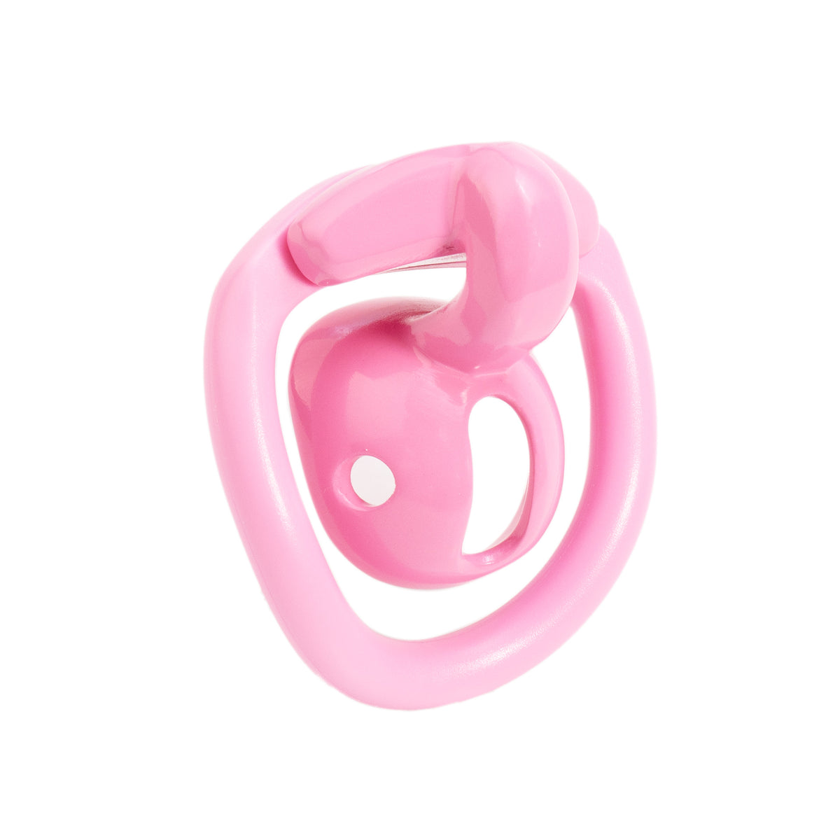 Pink Mini Me cage angled side view