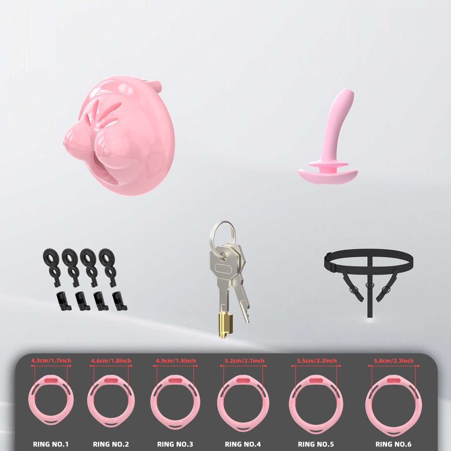 Mini Soft Silicone Chest Cock Cage 2
