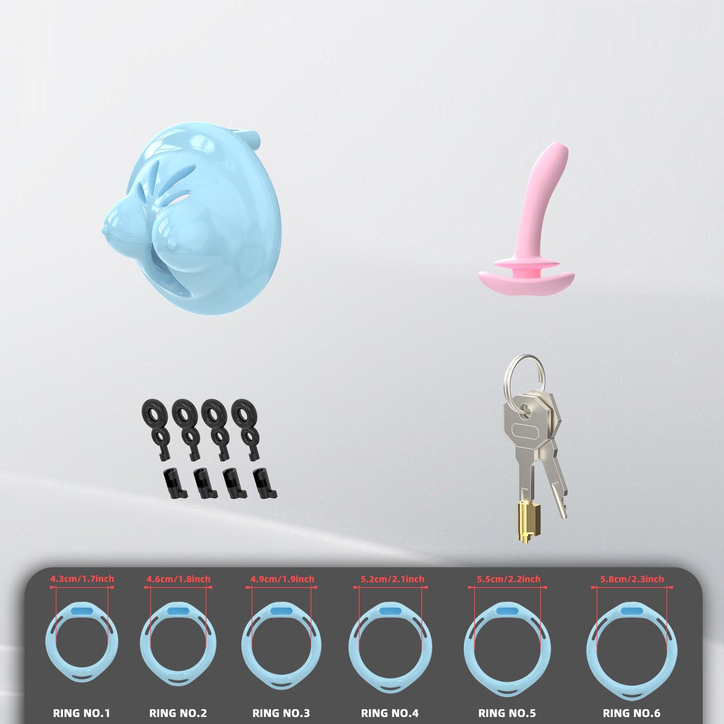 Mini Soft Silicone Chest Cock Cage 7