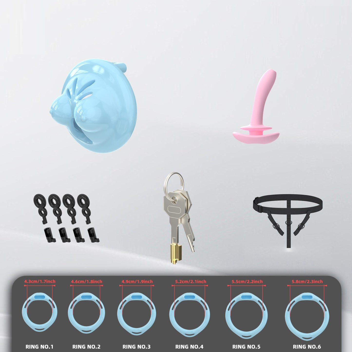 Mini Soft Silicone Chest Cock Cage 8