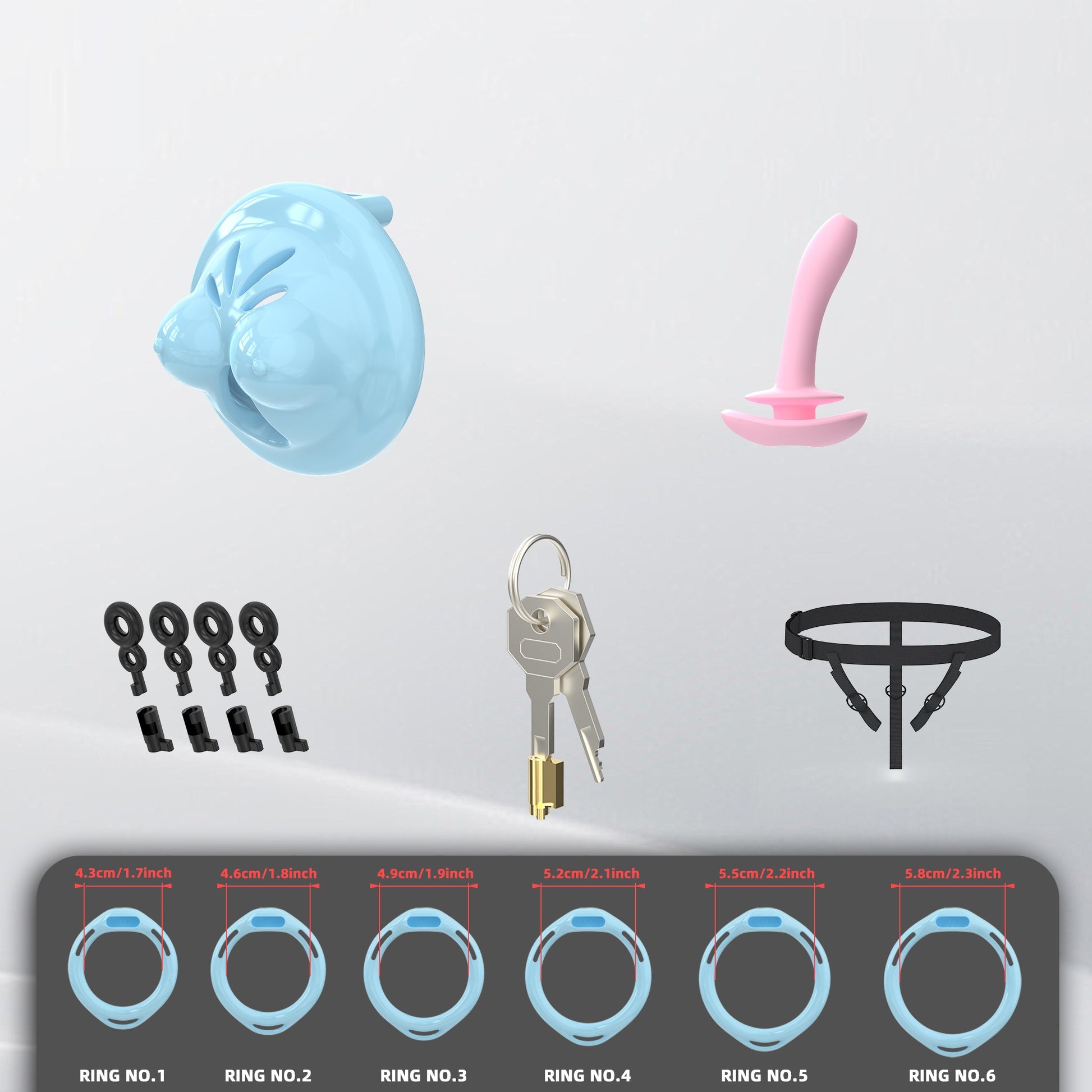 Mini Soft Silicone Chest Cock Cage 8