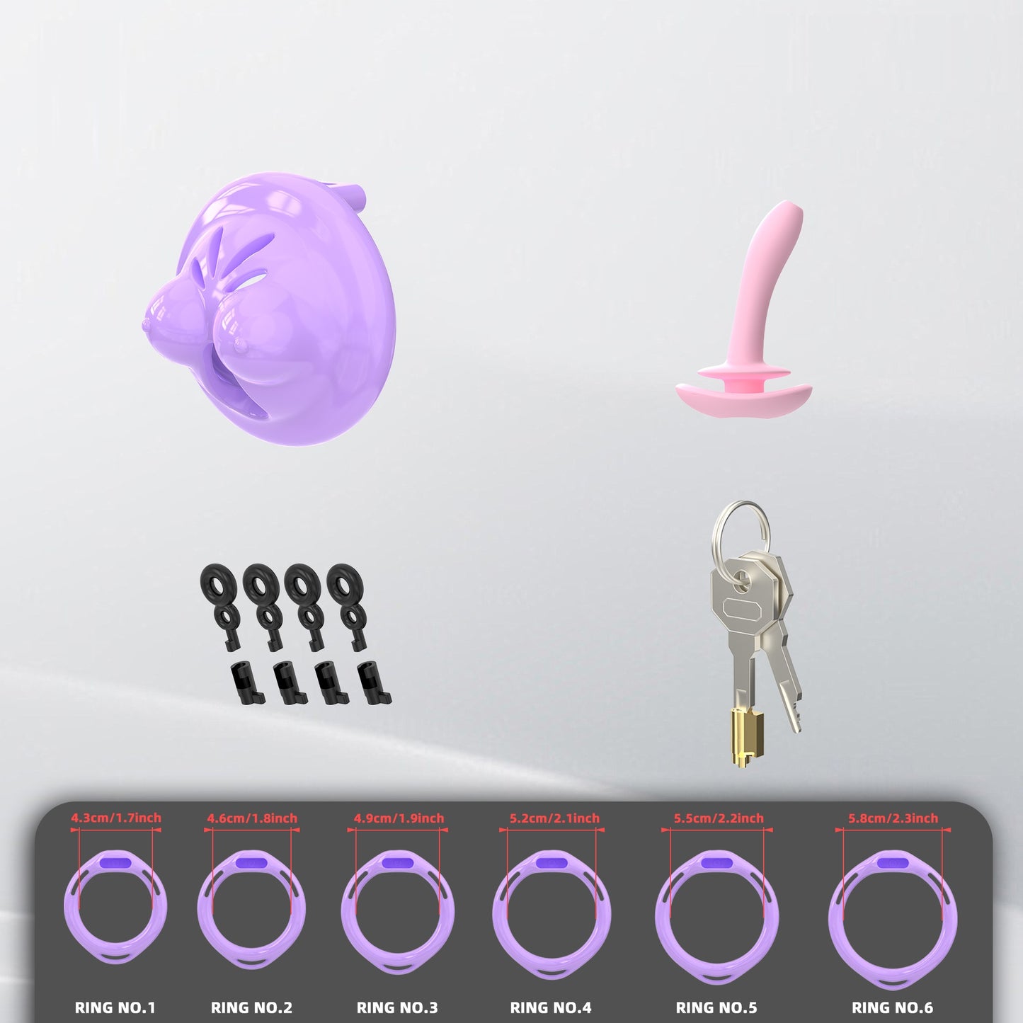 Mini Soft Silicone Chest Cock Cage 3