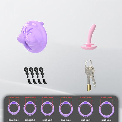 Mini Soft Silicone Chest Cock Cage 3