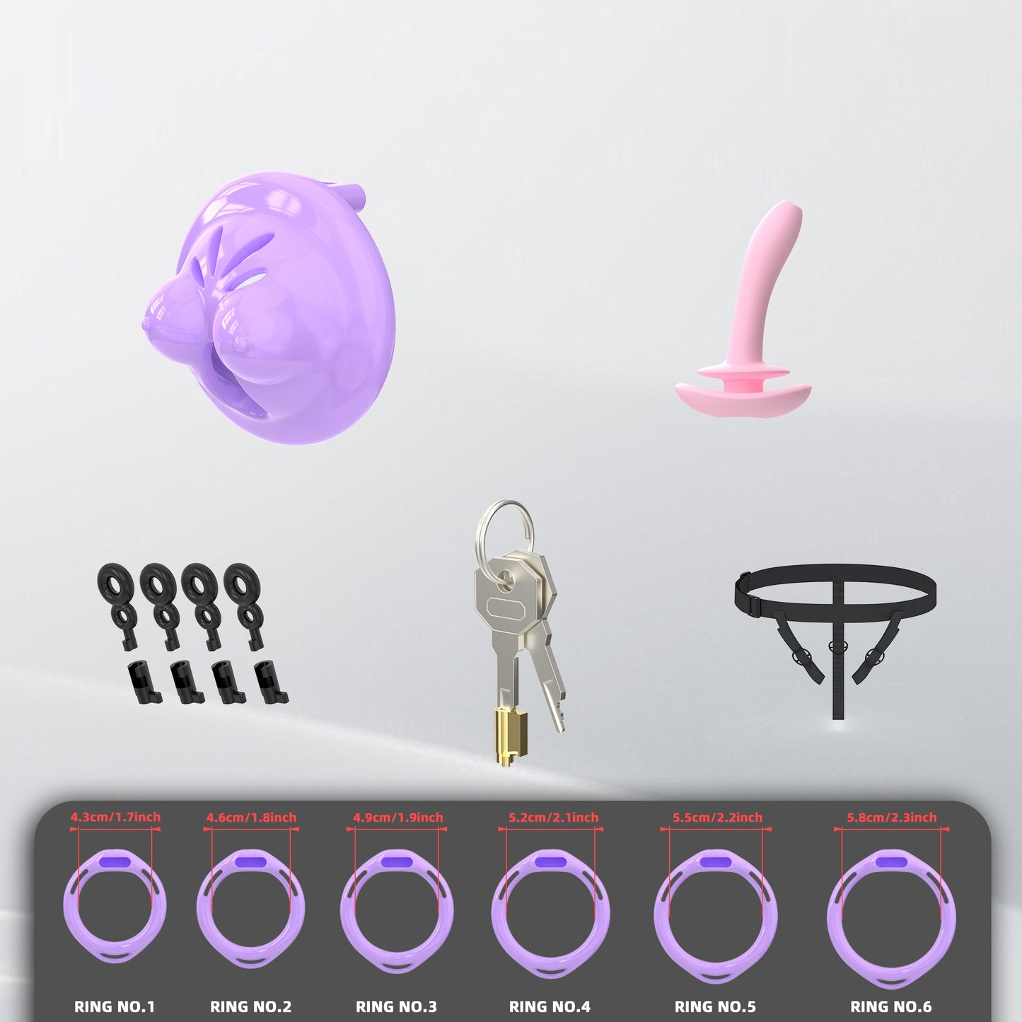 Mini Soft Silicone Chest Cock Cage 5