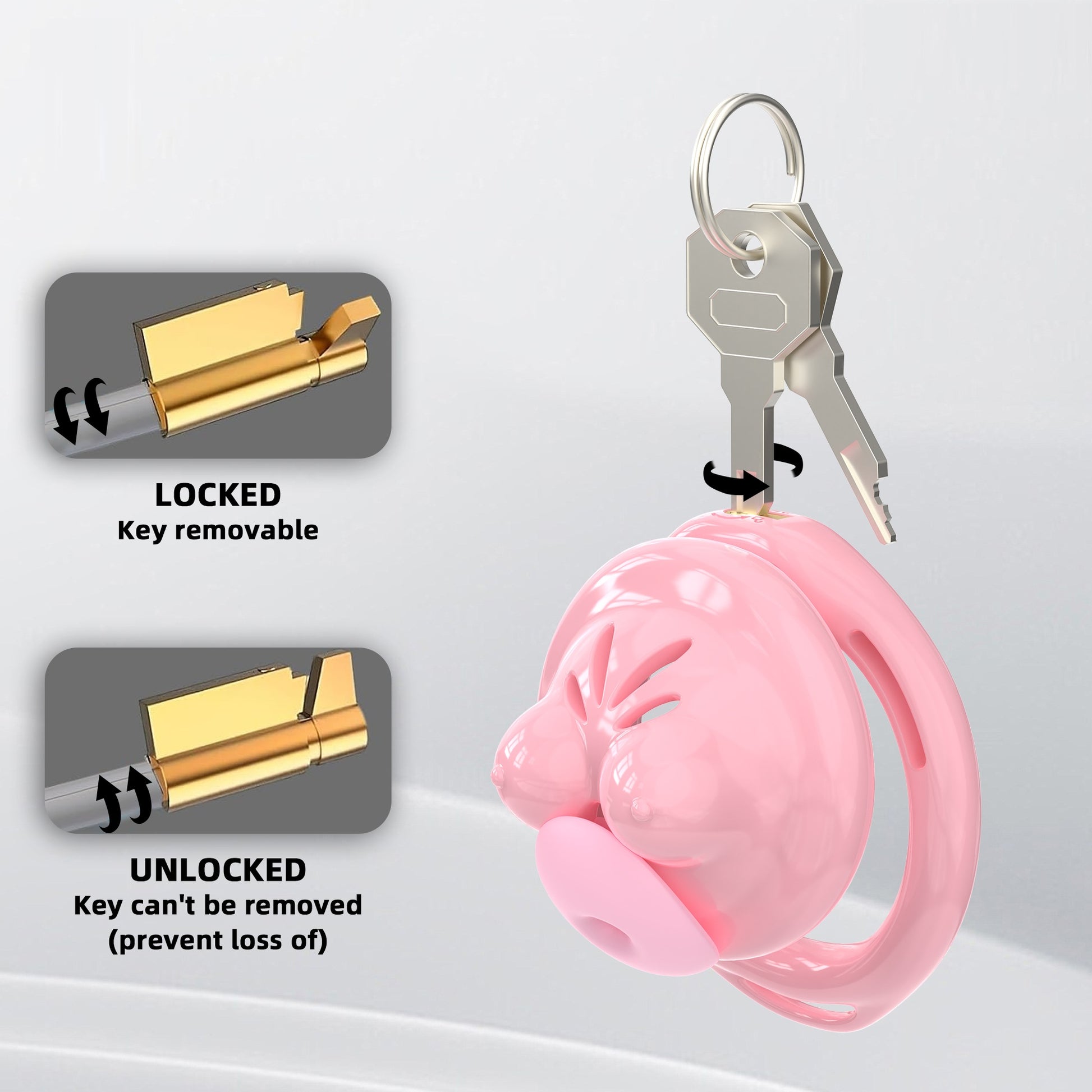 Mini Soft Silicone Chest Cock Cage 16