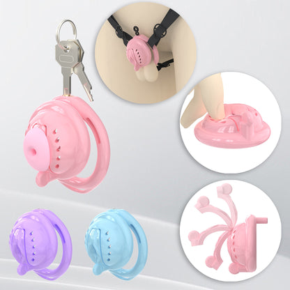 Mini Soft Silicone Pussy Cock Cage 