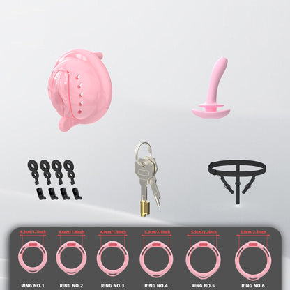 Mini Soft Silicone Pussy Cock Cage 1