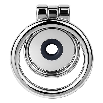 Mirror Polish Flat and Inverted Chastity Cage – flat cage rear view