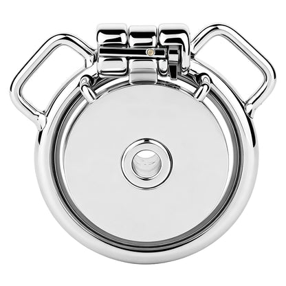 Mirror Polish Flat and Inverted Chastity Cage – inverted cage front view