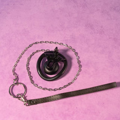 Negative Chastity Cage With Traction Chain 5