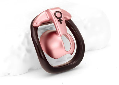 Negative Tortoise Shell Chastity Cage