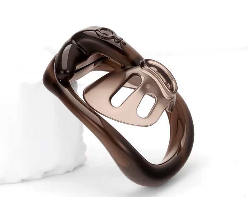 Negative Tortoise Shell Chastity Cage