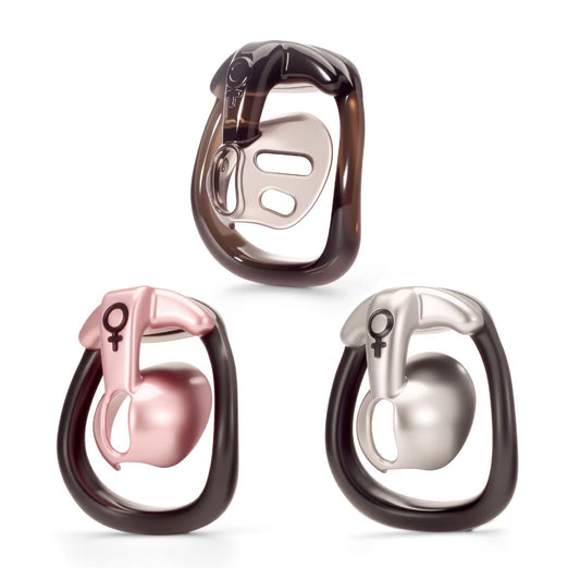 Negative Tortoise Shell Chastity Cage
