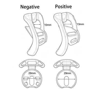 Negative Tortoise Shell Chastity Cage