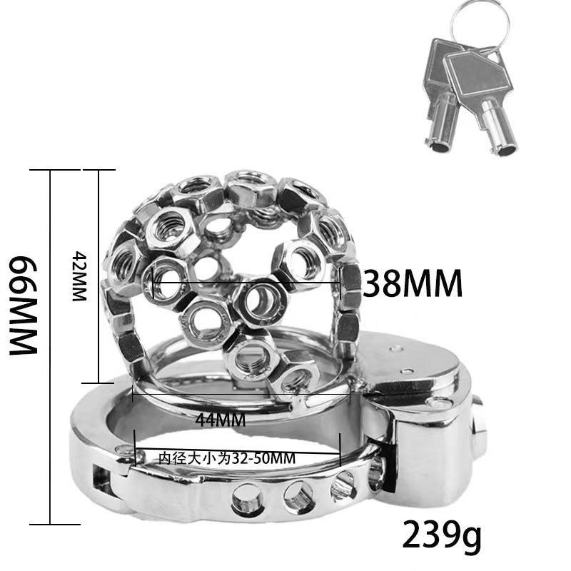 Nouvelle cage de chasteté masculine réglable BDSM #74