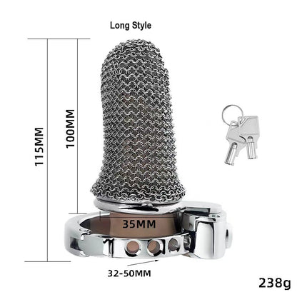 New BDSM Mesh Adjustable Male Chastity Cage