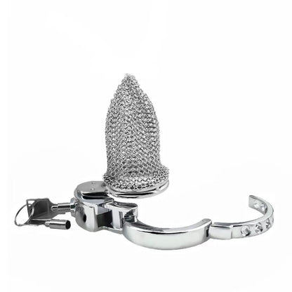 Nouvelle cage de chasteté masculine réglable en maille BDSM