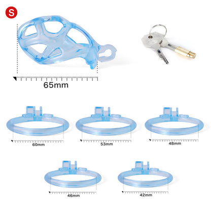 Desigh Ice Vision Blue Mamba Chastity Cage