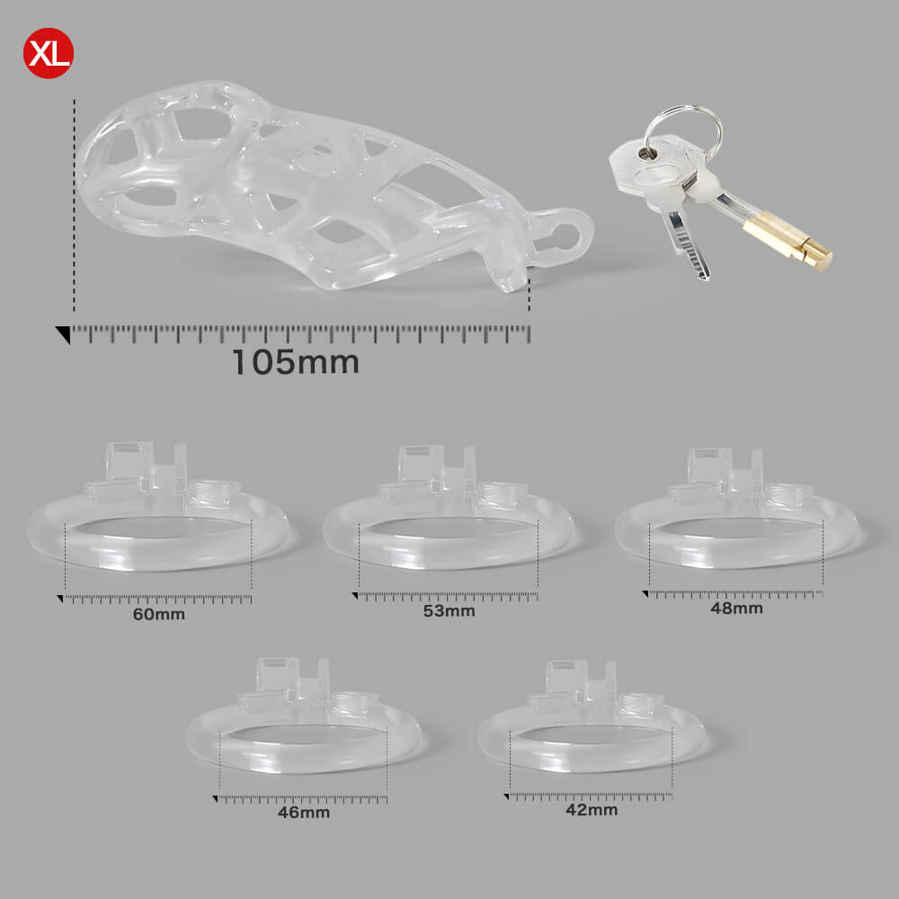 Desigh Ice Vision Clear Mamba Chastity Cage