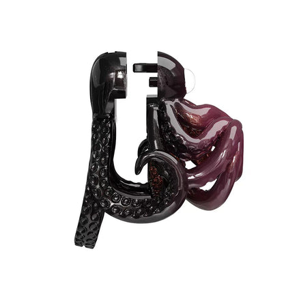 Octopus Resin Chastity Cage with 3D Tentacle Design