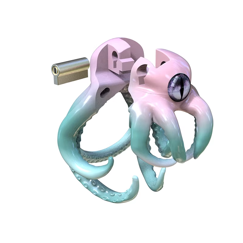 One-Eyed Octopus Chastity Cage - 5