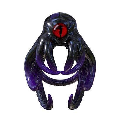 One-Eyed Octopus Chastity Cage - purple
