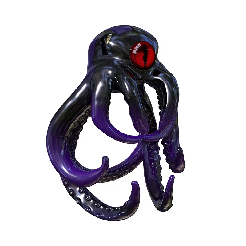 One-Eyed Octopus Chastity Cage - 7