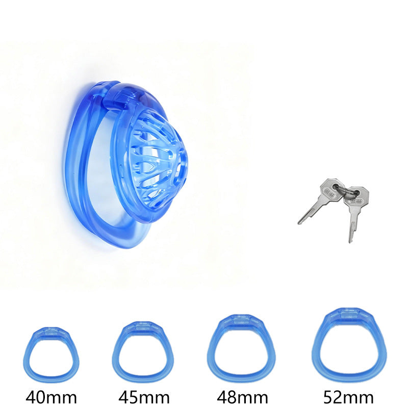 Blue Generation 6 openwork cage with four pictured base rings