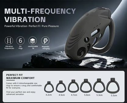 Orgulous Intelligent Control Vibration Chastity Cage