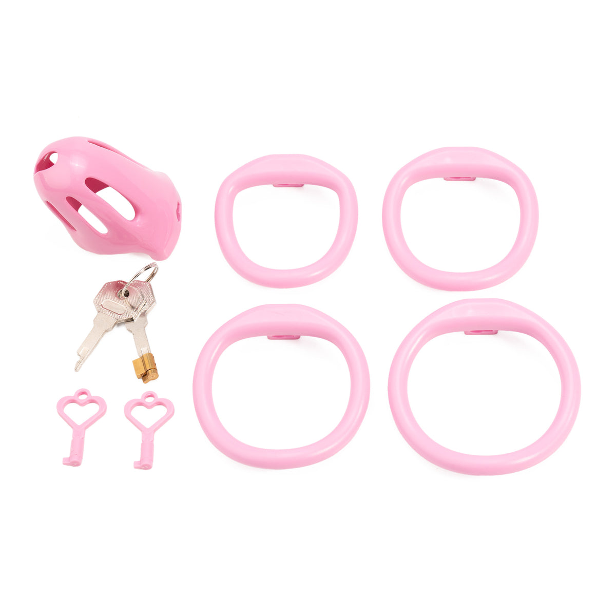 Oval ventilated cage configuration 3 and included accessories