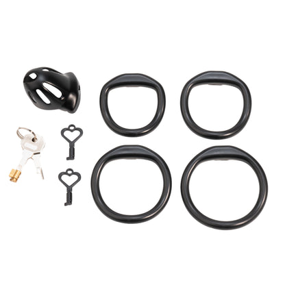 Oval ventilated cage configuration 5 and included accessories