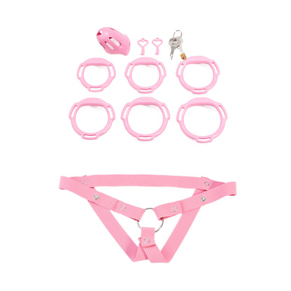 Oval ventilated cage configuration 15 and included accessories