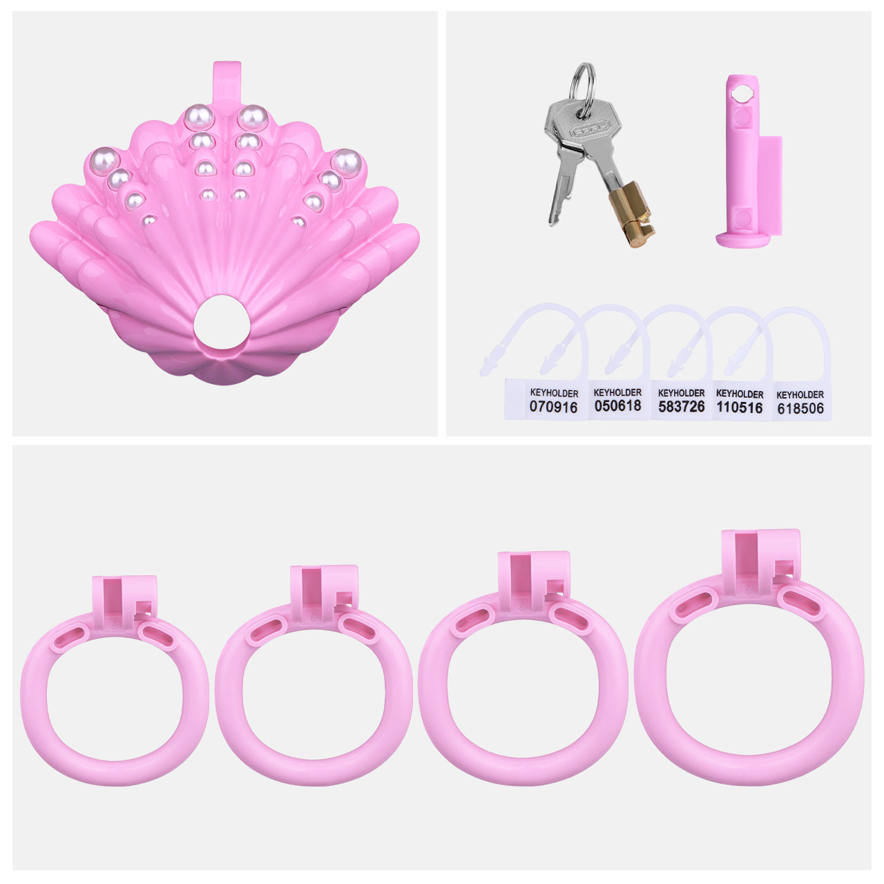 Pearls Chastity Cage - 13