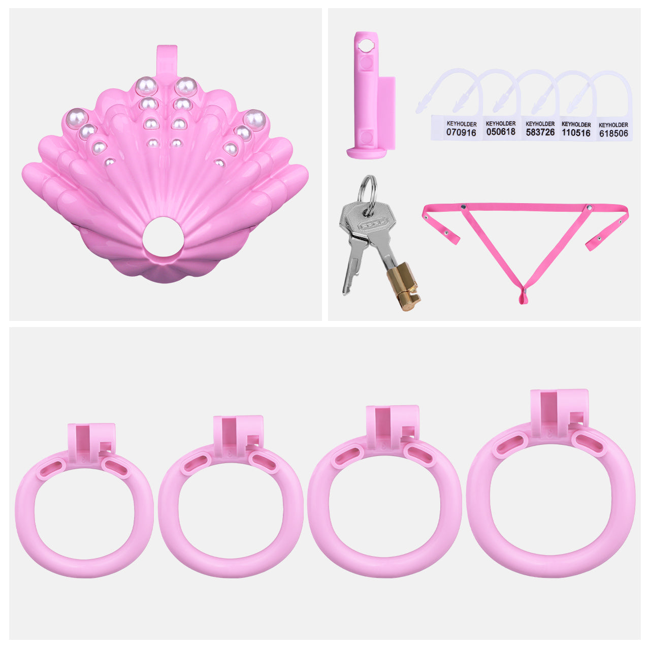 Pearls Chastity Cage - 15