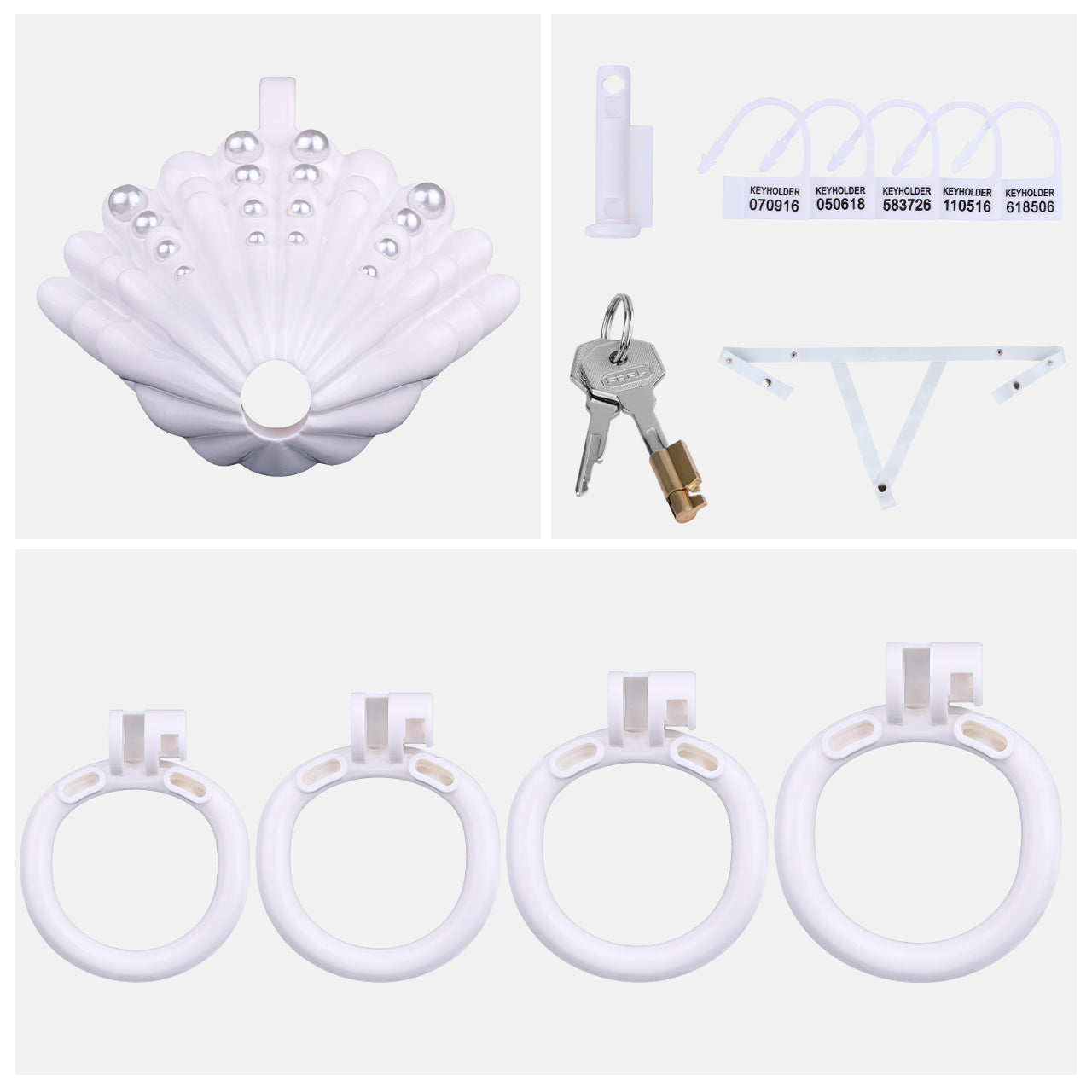 Pearls Chastity Cage - 16