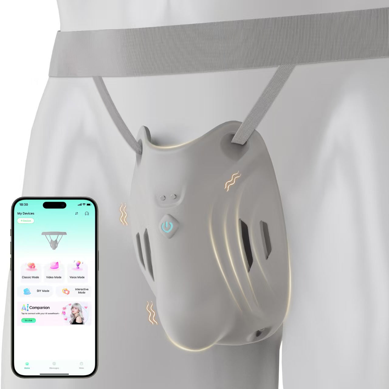 Penis Enlargement App Control Chastity Belt - topchastity