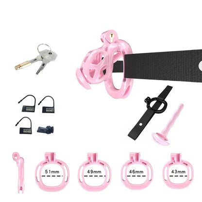 Mamba Chastity Cage With Belt and Urethal