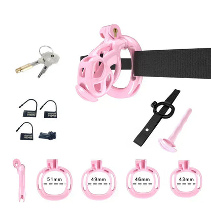 Mamba Chastity Cage With Belt and Urethal