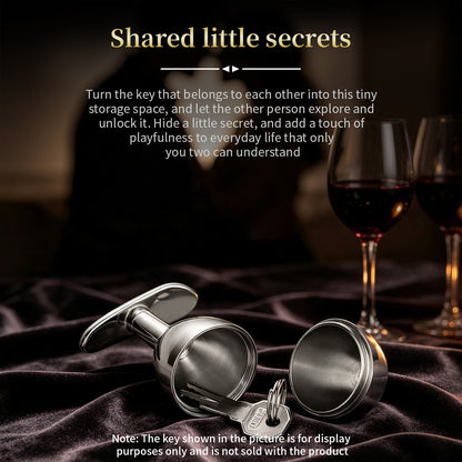 Pink Diamond Secret Storage Metal Anal Plug