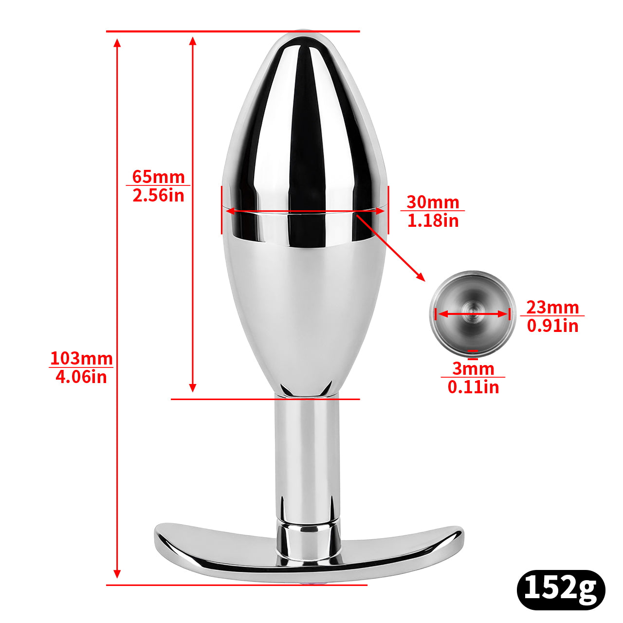 Pink Diamond Secret Storage Metal Anal Plug