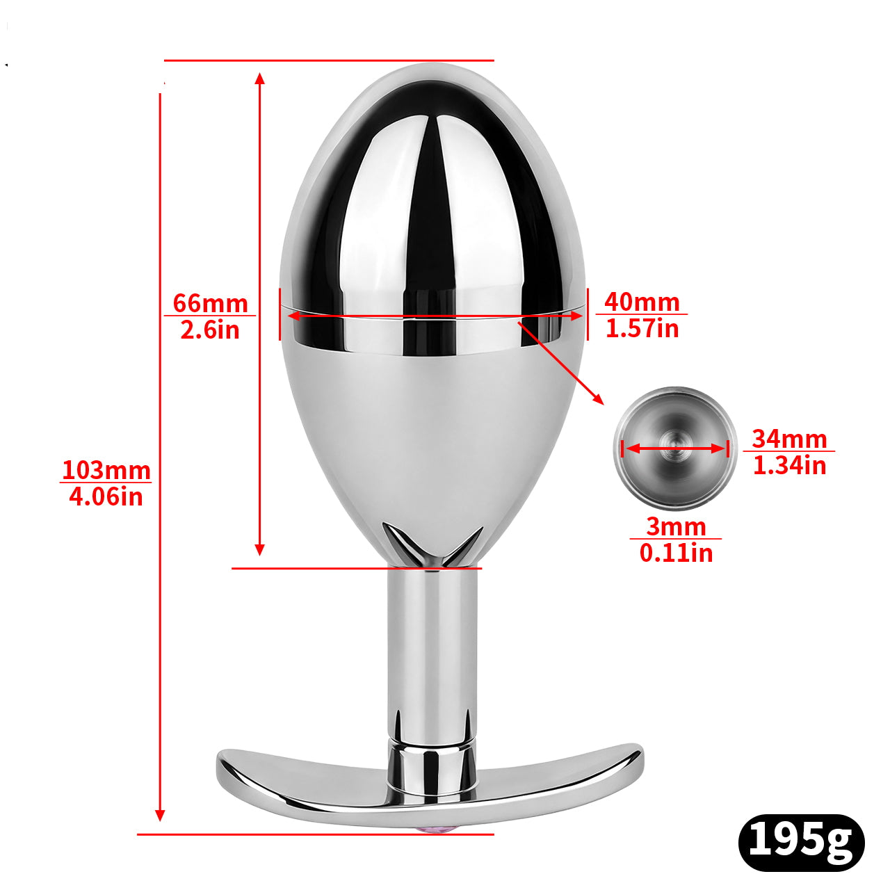 Pink Diamond Secret Storage Metal Anal Plug