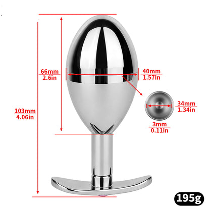 Pink Diamond Secret Storage Metal Anal Plug