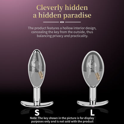 Pink Diamond Secret Storage Metal Anal Plug
