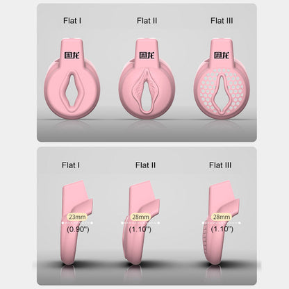 JEUSN Rosa flacher Keuschheitskäfig