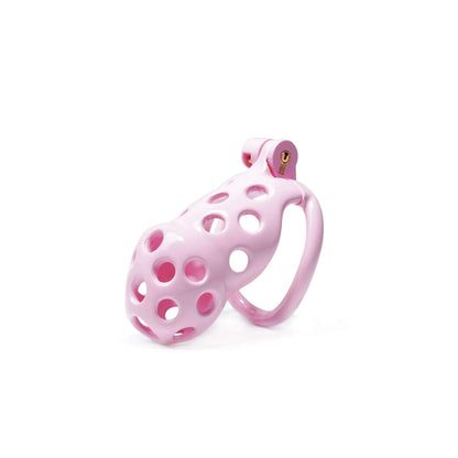 Pink Hole Mamba Chastity Cage Kit 1.77 To 4.13 Inches Long