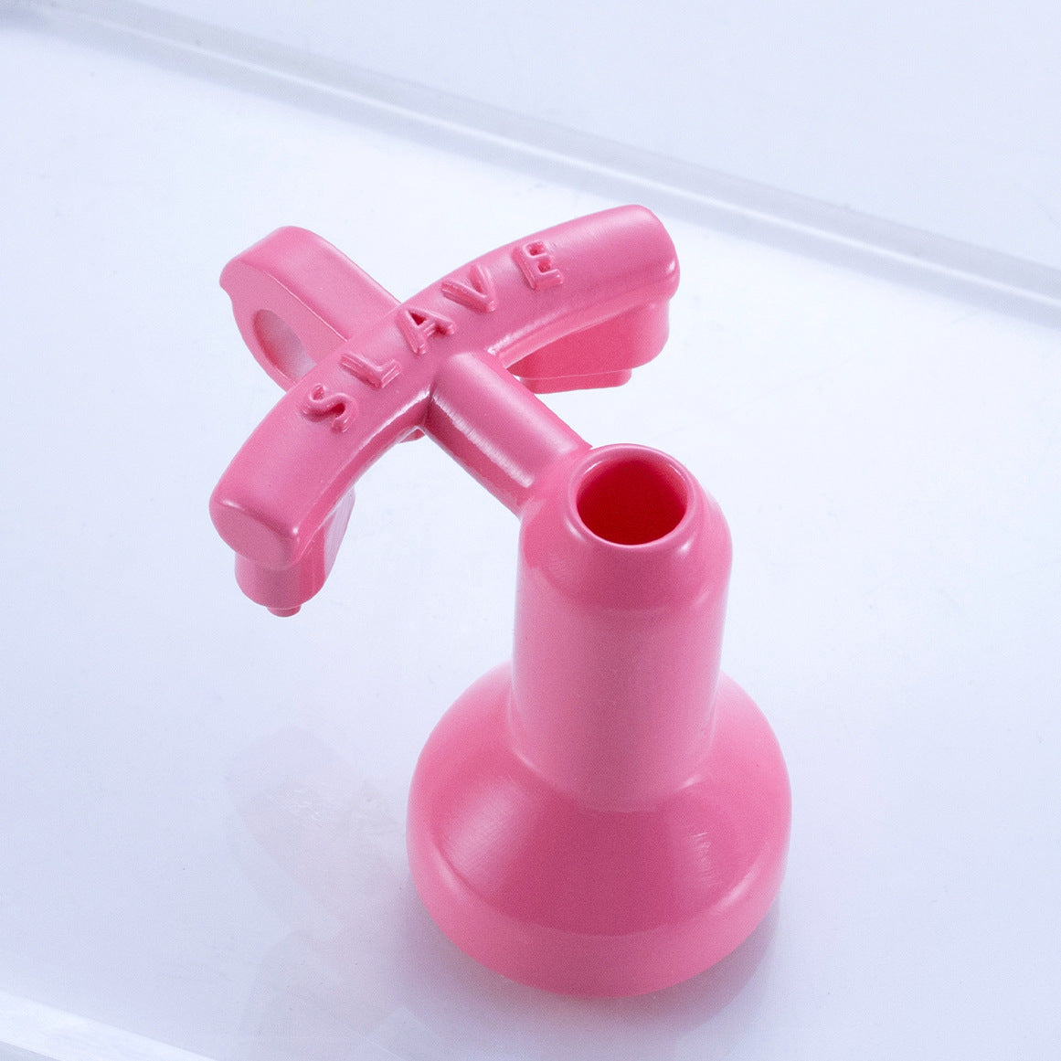 Pink negative urethral cage tube component