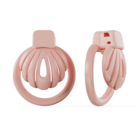 Pink Shell Chastity Cage