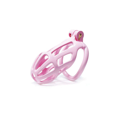 Pink Stripe Mamba Chastity Cage Kit 1.77 To 4.13 Inches Long